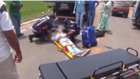 Jovem motociclista de 20 anos vêm a óbito após acidente com caminhão na Av. Capitão Sílvio - Vídeo - Reprodução
