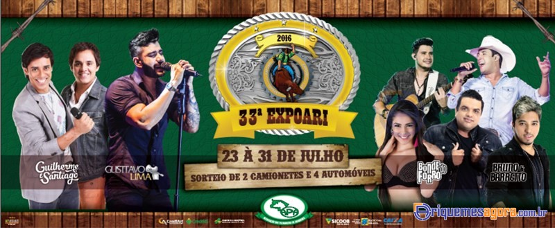 Expoari 2016 A festa é sua ! (Foto: Assessoria)