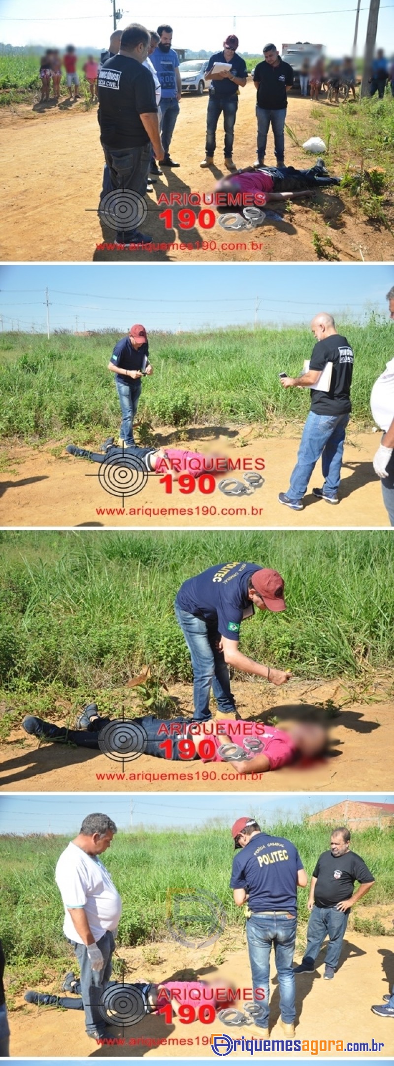 Corpo de rapaz crivado à balas é encontrado em via pública de bairro em Ariquemes