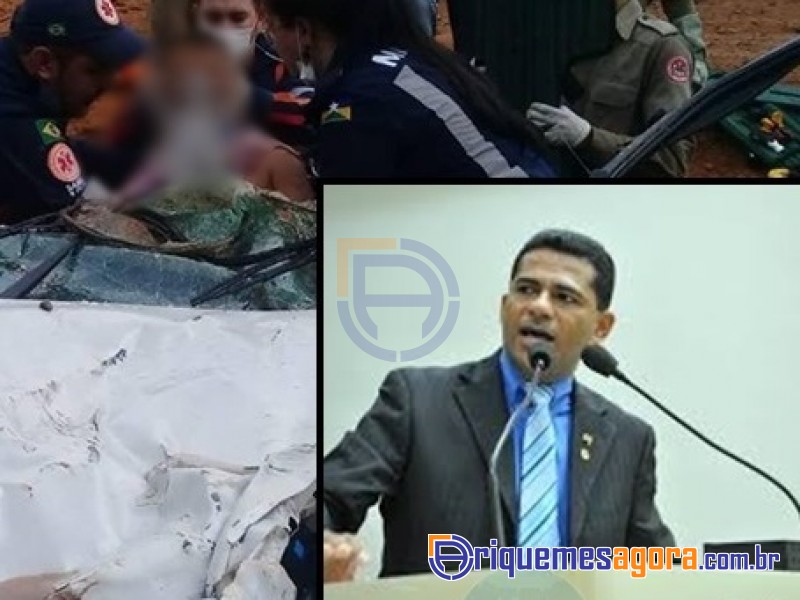 Após Grave acidente na Br-364, candidato Tiziu grava áudio e tranquiliza familiares e amigos