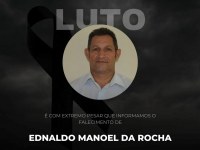 Nota Pesar falecimento Servidor Municipal Ednaldo Manoel conhecido como (Claudio) em Ariquemes - Foto: Reprodução