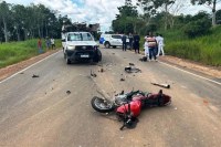 Rapaz morre após bater de frente com caminhonete da Energisa em Rondônia - VÍDEO - Foto: Reprodução