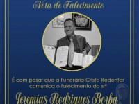 Nota falecimento de Jeremias Rodrigues Borba, atuou como Guarda Municipal em Ariquemes - Foto: Reprodução