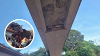Laudo técnico aponta fissuras que oferecem riscos à segurança em ponte sobre o Rio Candeias, em RO - Foto: Reprodução