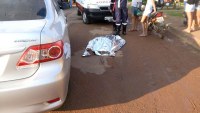 Idosa morre em colisão entre carro e moto em Ariquemes - Foto: Rinaldo do Balanço Notícias