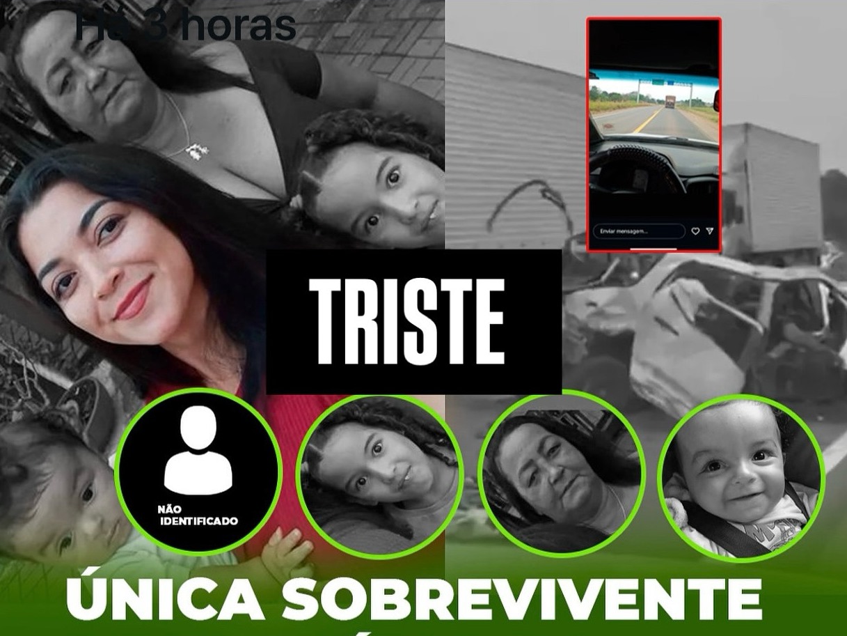 Tragédia - Vítimas de trágico acidente na BR-364 são identificadas; mãe das crianças segue internada