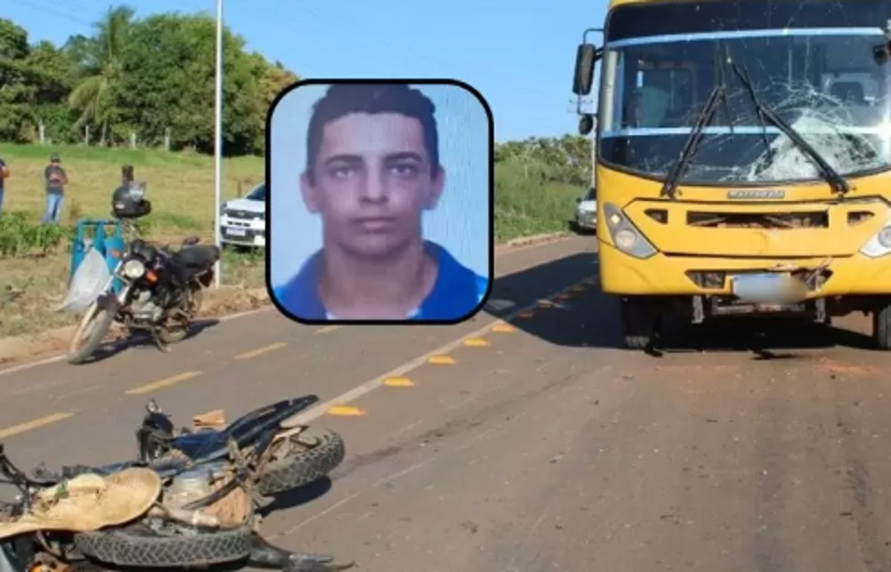 Jovem de 24 anos morre após bater de frente com ônibus escolar no interior de Rondônia