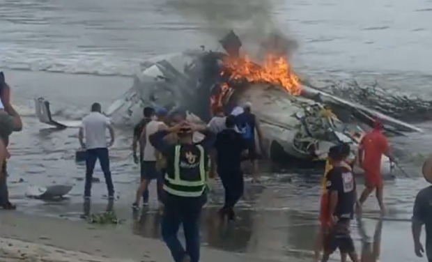 O acidente, confirmado pela prefeitura, ocorreu na Praia do Itaguá; ainda não há informações sobre vítimas (Foto: (Reprodução/X))