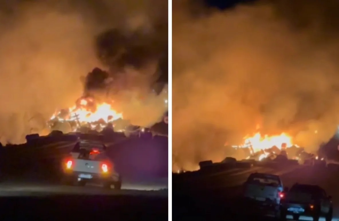 Motorista morre carbonizado em batida entre dois caminhões na BR-364 - VÍDEO