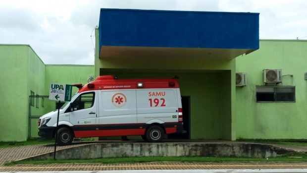 Criança foi levada pelo Samu até UPA de Ariquemes (Foto: Rede Amazônica/Reprodução)