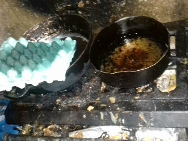 Padaria não tinha condições de higiene (Foto: Vigilância Sanitária/Divulgação)