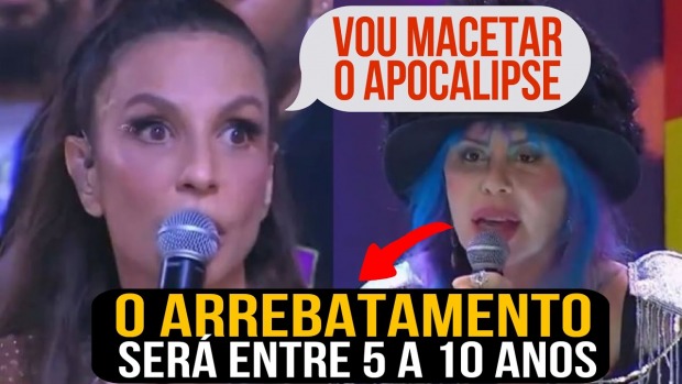 Baby do Brasil fez pregação durante participação no trio de Ivete Sangalo, em Salvador Reprodução/BandPlay (Foto: Reprodução)