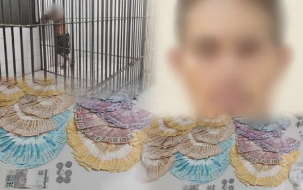 APÓS DENÚNCIA: 'Calango do CV' é preso com arma, droga e dinheiro na entrada do Orgulho do Madeira