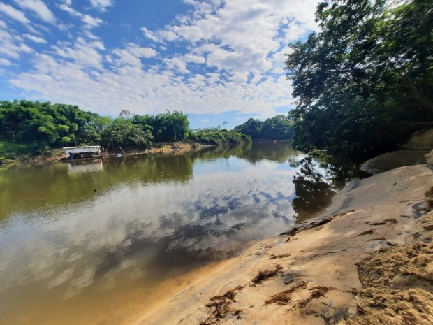 Rio Jamari, em Ariquemes (RO) (Foto: Lussandro Regino/Rede Amazônica)