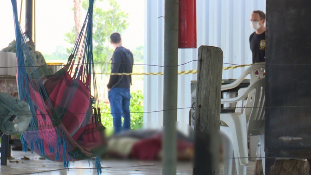 Fazenda de Vilhena teve 2ª chacina em menos de seis anos (Foto: Rede Amazônica/Reprodução)
