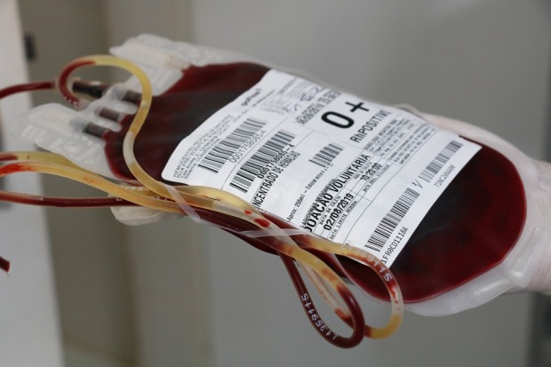 Bolsa de sangue o+ (Foto: Ascom Prefeitura de Óbidos/Divulgação)