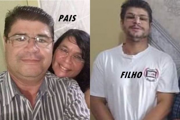 O assassino foi capturado por populares e amarrado até a chegada da polícia (Foto: Divulgação)
