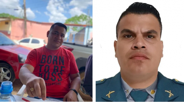 Thiago Gabriel Levino Amaral, que foi preso suspeito de matar a tiros o Cabo Elder Neves de Oliveira (Foto: Reprodução)