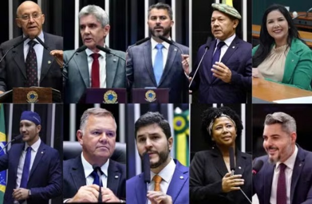 Deputados e senadores de RO (Foto: Câmara dos Deputados/Senado Federal)