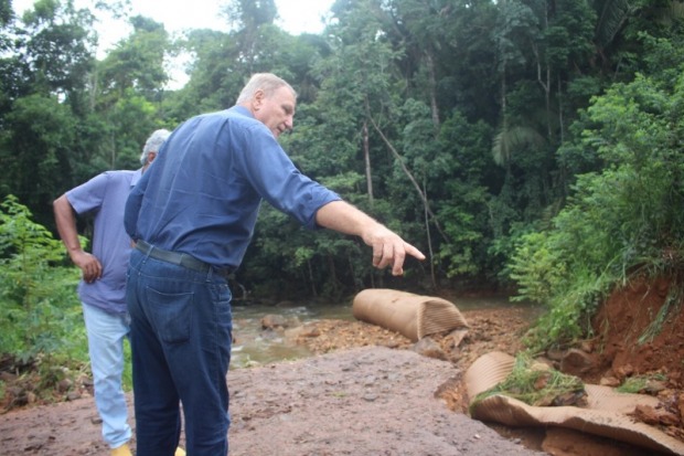 DER recuperou bueiro na RO-140 e Dnit o buraco na cabeceira de ponte na BR-364 (Foto: Assessoria)