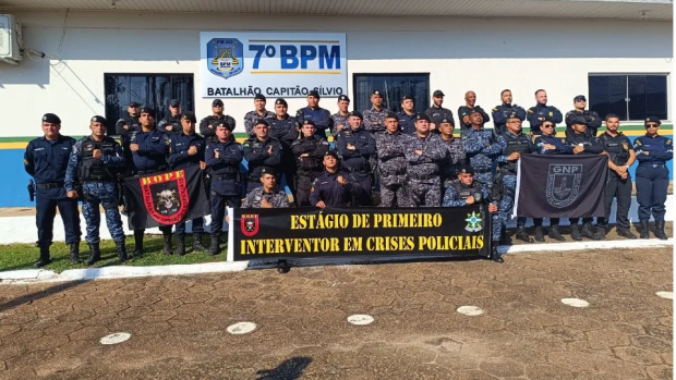 PM de Ariquemes capacita profissionais de segurança pública em primeiro interventor em crises polici