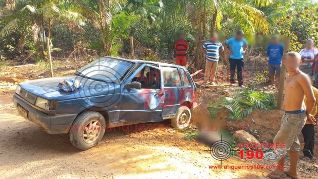 Idoso morre após perder controle da direção e carro capotar no Setor Chacareiro de Rio Crespo