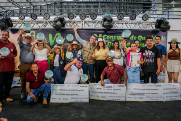 Aconteceu a premiação do 2º Concurso de Qualidade de Queijos de Rondônia (Foto: Assessoria)