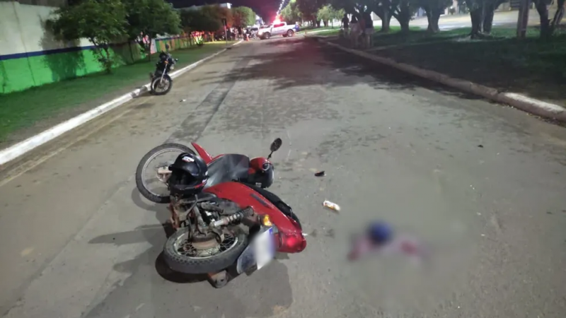 Moto da Vítima (Foto: Reprodução)