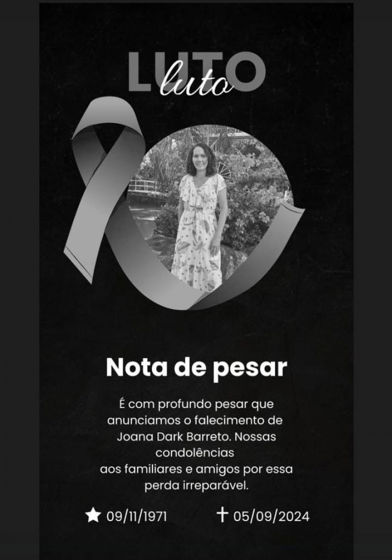 Nota pesar (Foto: ReproduÃ§Ã£o)