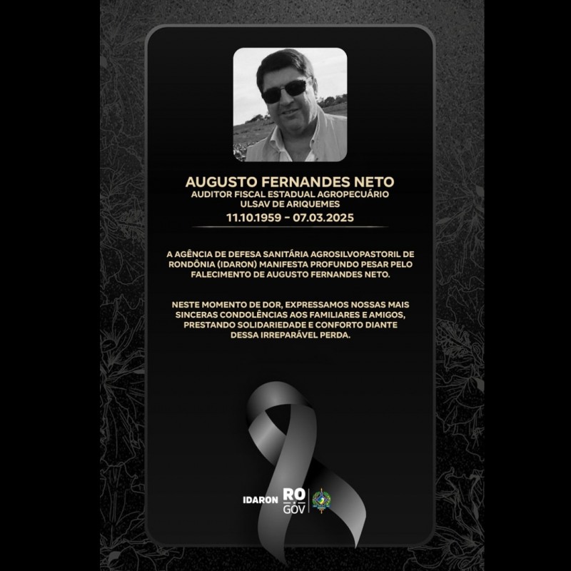 Nota pesar (Foto: Reprodução)