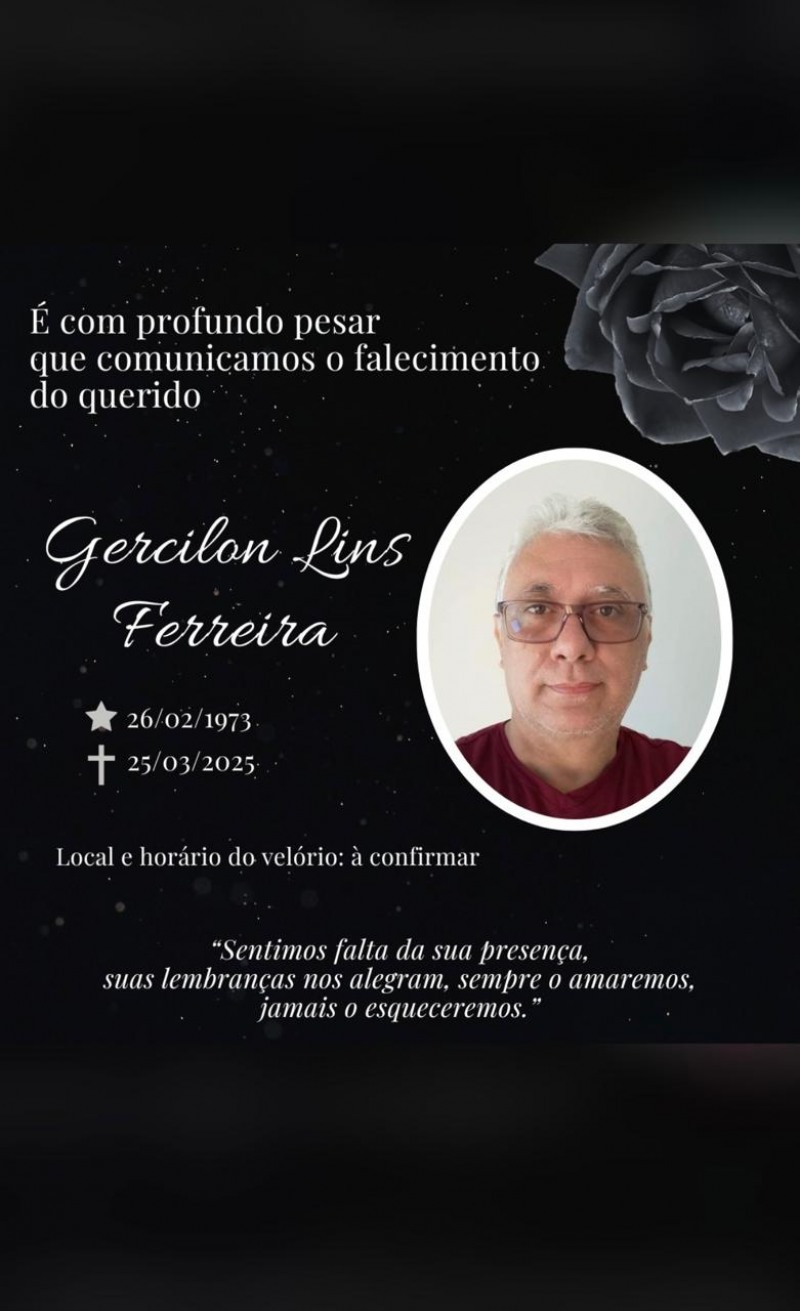 Nota pesar (Foto: Familiares)