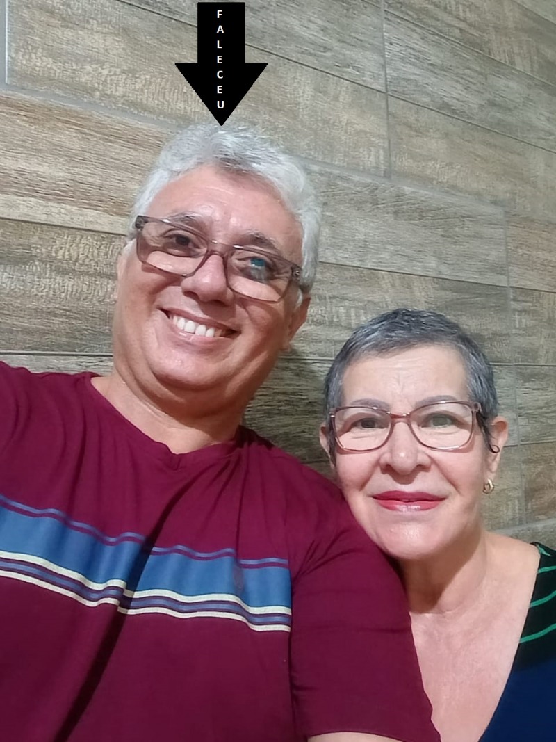 Ceará com sua esposa Benedita (Foto: Familiares)