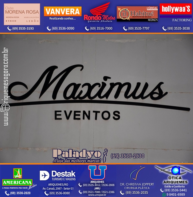 REVIRADA 2020 no Maximus Eventos Ariquemes