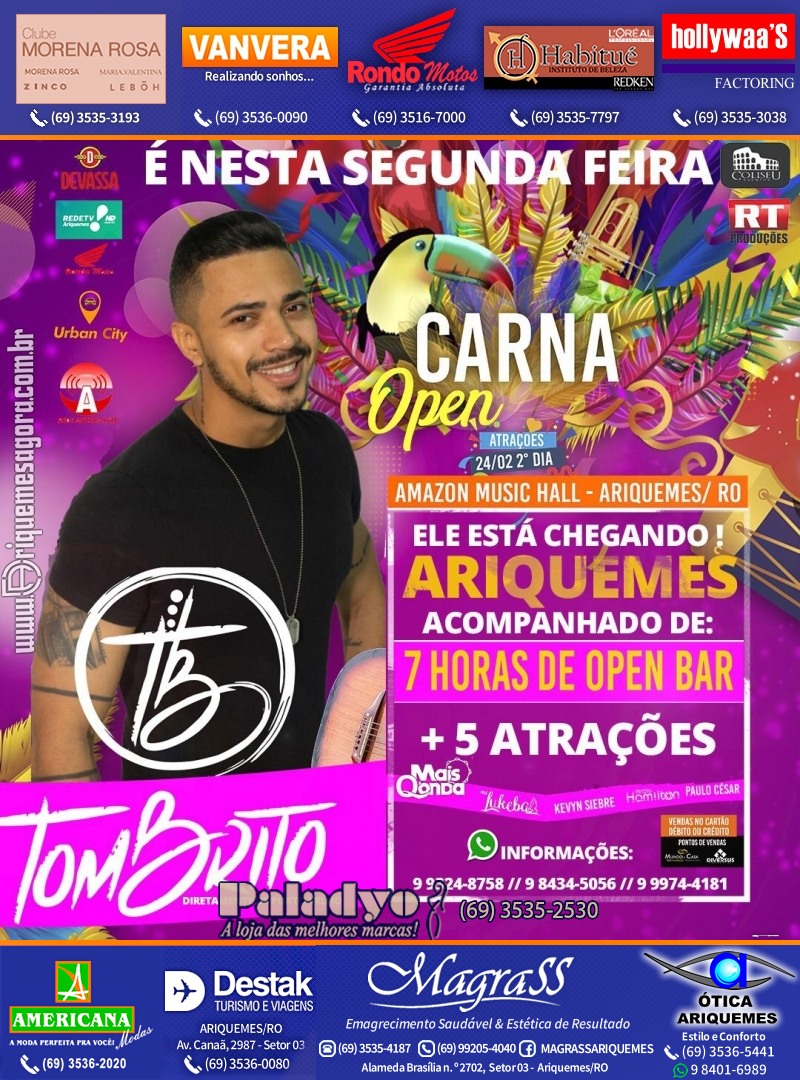 CARNA OPEN 2020 no Amazon Music Hall em Ariquemes - 1º Dia