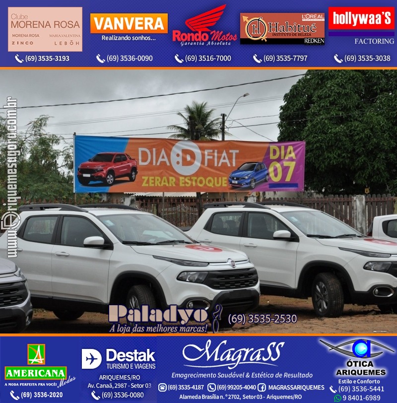 Dia “D” FIAT é para zerar o Estoque na GIMA VEÍCULOS Ariquemes Rondônia