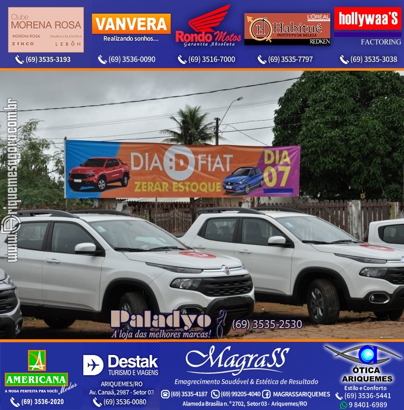 Dia “D” FIAT é para zerar o Estoque na GIMA VEÍCULOS Ariquemes Rondônia