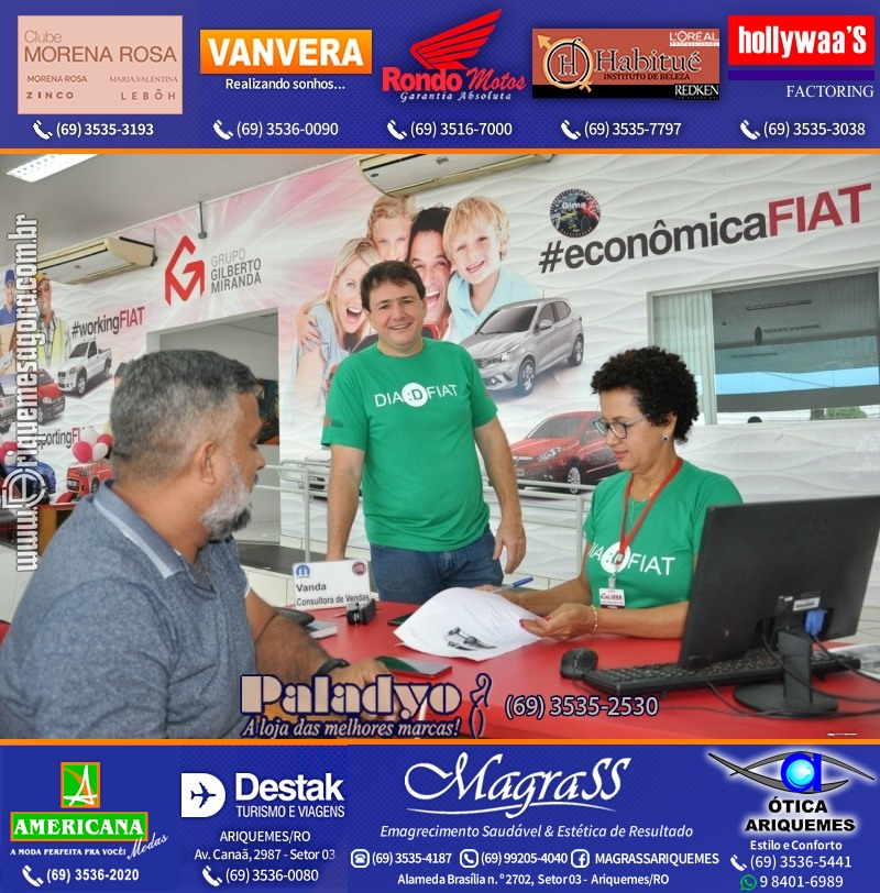 Dia “D” FIAT é para zerar o Estoque na GIMA VEÍCULOS Ariquemes Rondônia