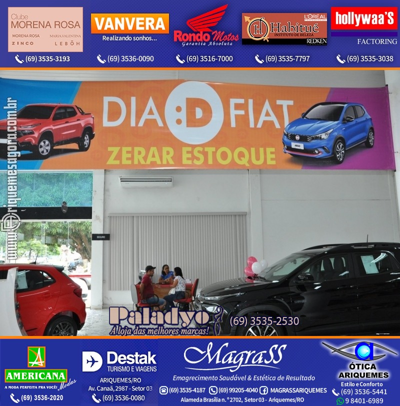 Dia “D” FIAT é para zerar o Estoque na GIMA VEÍCULOS Ariquemes Rondônia