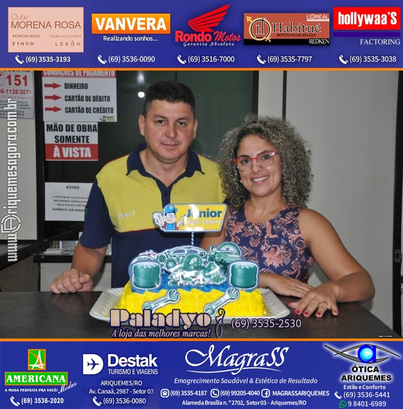 Aniversário oito anos da Júnior Auto Center Peças e Acessórios  na Av. Canaã