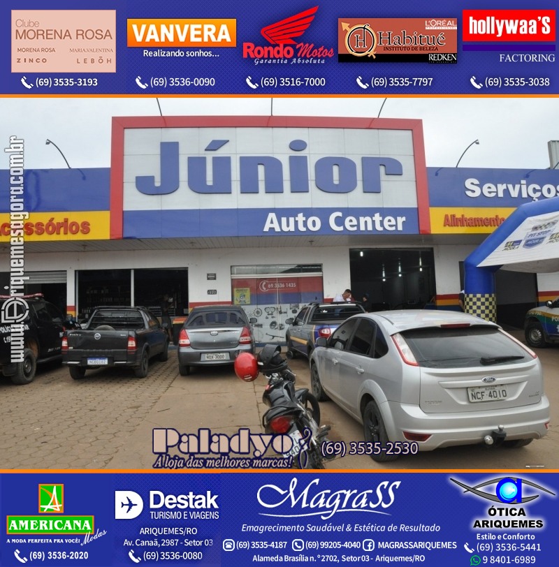 Aniversário oito anos da Júnior Auto Center Peças e Acessórios  na Av. Canaã