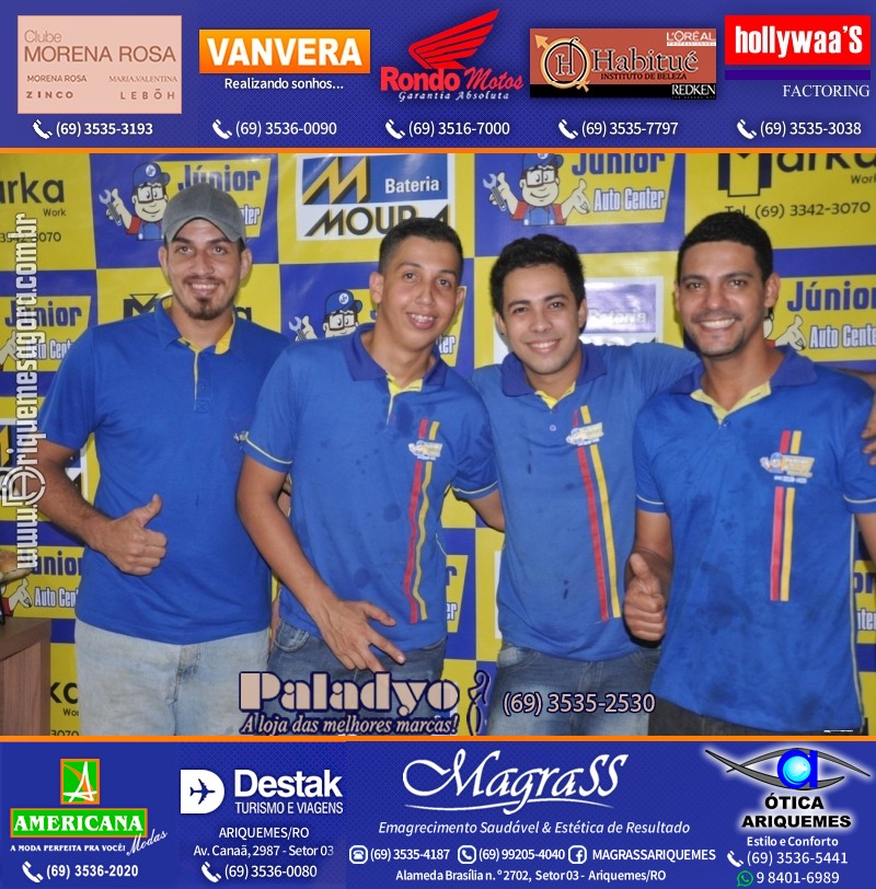 Aniversário oito anos da Júnior Auto Center Peças e Acessórios  na Av. Canaã