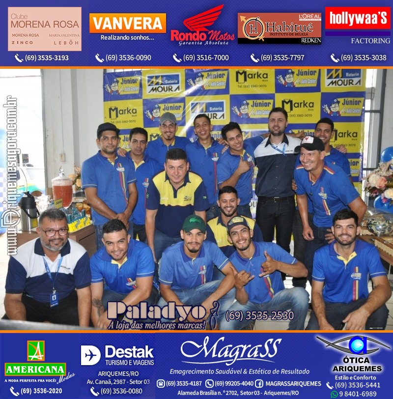 Aniversário oito anos da Júnior Auto Center Peças e Acessórios  na Av. Canaã