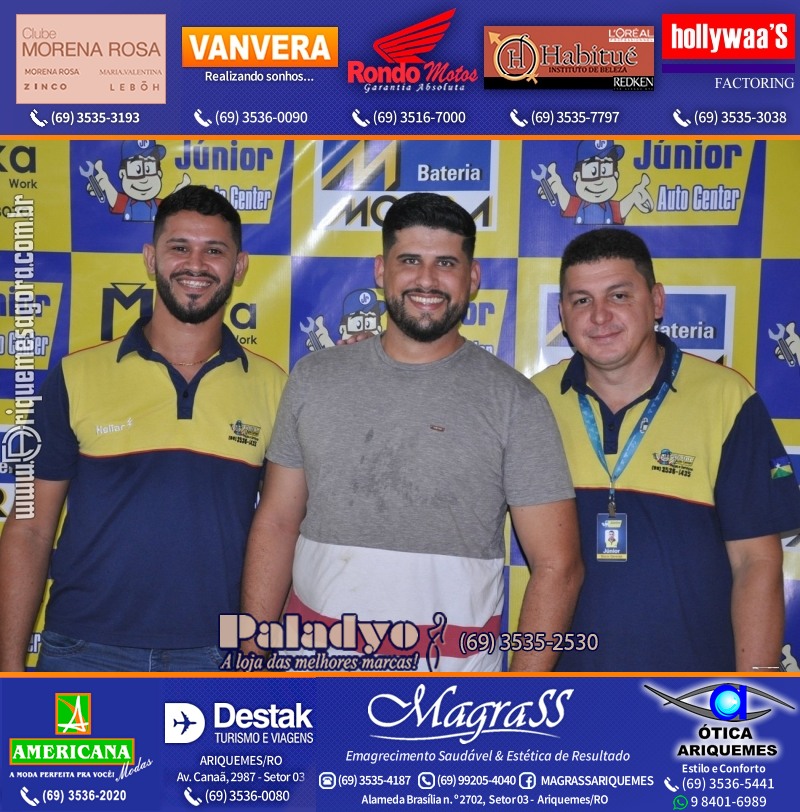 Aniversário oito anos da Júnior Auto Center Peças e Acessórios  na Av. Canaã