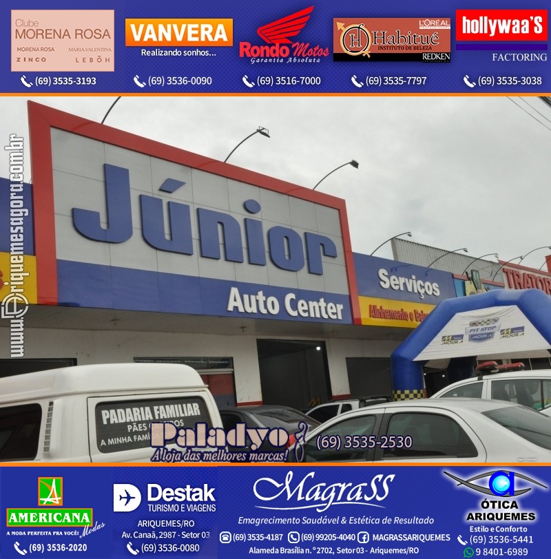 Aniversário oito anos da Júnior Auto Center Peças e Acessórios  na Av. Canaã