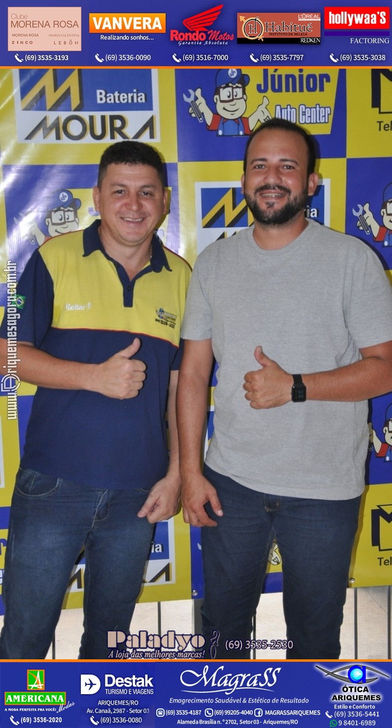 Aniversário oito anos da Júnior Auto Center Peças e Acessórios  na Av. Canaã