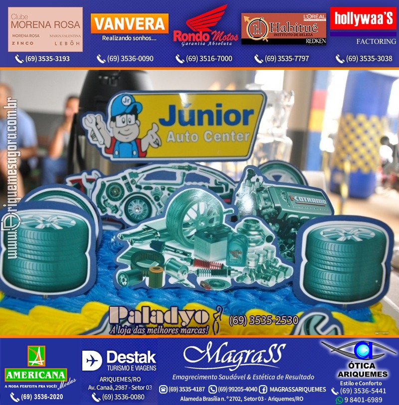 Aniversário oito anos da Júnior Auto Center Peças e Acessórios  na Av. Canaã
