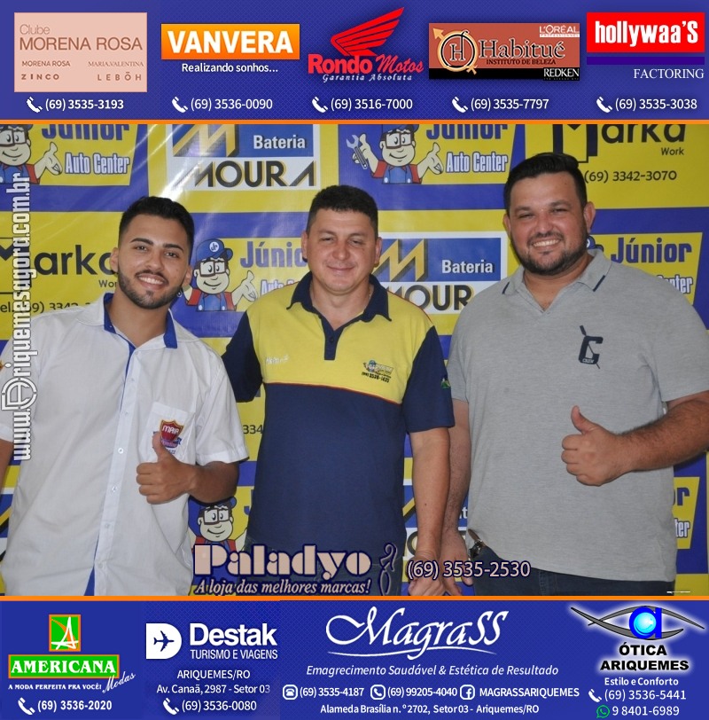 Aniversário oito anos da Júnior Auto Center Peças e Acessórios  na Av. Canaã
