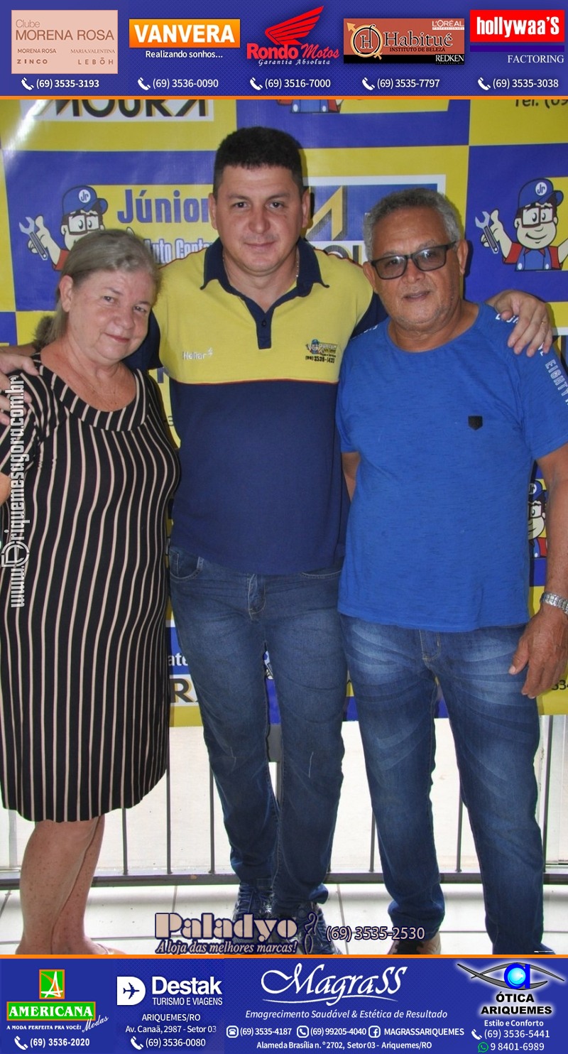 Aniversário oito anos da Júnior Auto Center Peças e Acessórios  na Av. Canaã