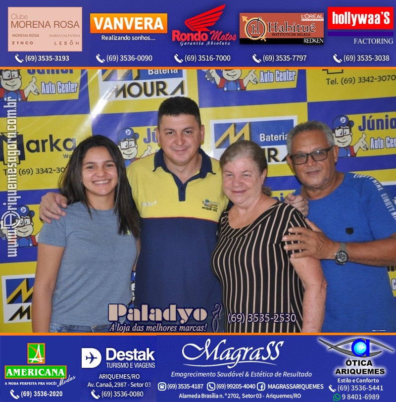 Aniversário oito anos da Júnior Auto Center Peças e Acessórios  na Av. Canaã