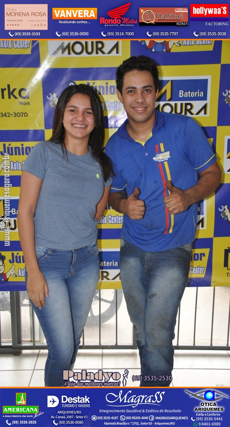 Aniversário oito anos da Júnior Auto Center Peças e Acessórios  na Av. Canaã